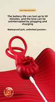 Anneau vibrant rose en forme de fleur avec double stimulation et contrôle par application pour adultes, idéal pour les couples
