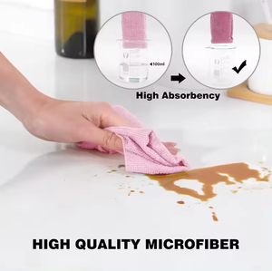 20 adet mikrofiber rulo şekilli gözyaşı tek kullanımlık çanak paçavra araba havlu yapışmaz yağ mutfak havlusu emici mikrofiber temizlik bezi - Product Image 4