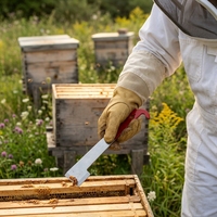 Neuer Edelstahl-Imker-Schaber: Hochwertiges, robustes und langlebiges Werkzeug zum Heben von Bienenrahmen und zur Reinigung