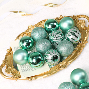 Juego de 24 <span class=keywords><strong>Bolas</strong></span> de <span class=keywords><strong>Navidad</strong></span> Irrompibles de 6 cm, Color Verde, Mate y Brillante, Adornos Navideños para Decoración de Árboles de <span class=keywords><strong>Navidad</strong></span> - Product Image 2