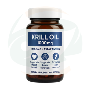 Cápsulas de Óleo de Krill Astaxantina 5% para Clareamento da Pele, Suplemento Energético de Óleo de Peixe, Alimento Saudável, Atacado Direto da Fábrica OEM/ODM - Product Image 1