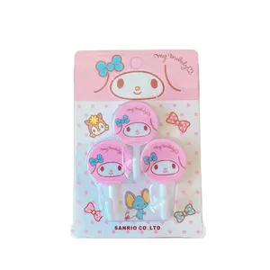 新款Sanrioed挂钩可爱动漫Hello Kitty Kuromi Cinnamoroll Mymelody女孩可爱壁挂浴室毛巾无打孔亚克力挂钩