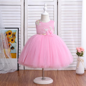 Abiti da Cerimonia Senza Maniche per Ragazze, Giallo e Blu, con Ricami Formali per Feste, Balli di Fine Anno e Matrimoni, con Chiusura - Product Image 3