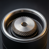 Machine à café électrique professionnelle avec meule plate de 64 mm, réglage progressif et moteur sans balais