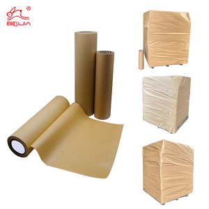 Film étirable en papier kraft dégradable écologique personnalisé en usine Film étirable Film d'emballage - Product Image 4