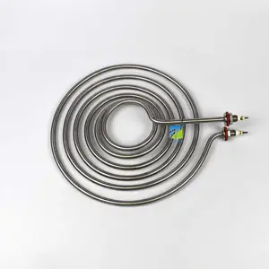Laiyuan 220V 3KW ızgara fırın parçaları elektrikli ısıtma elemanı paslanmaz çelik dairesel Spiral bobin tüp boru ısıtıcılar fırın