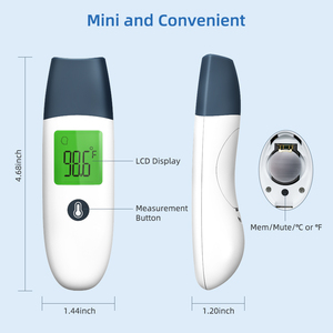 <span class=keywords><strong>Thermomètre</strong></span> infrarouge double mode (front et oreille) en stock, best-seller, pour la mesure de la fièvre chez les bébés, les enfants et les adultes, utilisation intérieure et extérieure - Product Image 3