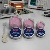 Pâte thermique en silicone à faible conductivité (12,8 W/m.K) 20g 50g 100g pour SSD, GPU, VGA et remplissage de joints électroniques