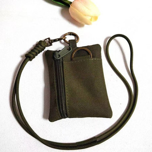 Monedero, tarjetero, mini bolsa de almacenamiento deportiva con cremallera, impermeable, para llaves, táctica, externa, pequeña, cuadrada, de tela <span class=keywords><strong>Oxford</strong></span>, sólida - Product Image 3