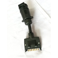 Échantillon gratuit Australie : Connecteur de remorque 12V, prise plate 7 broches vers prise européenne 7 broches