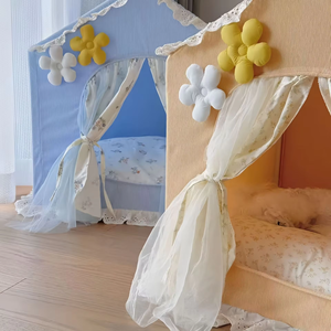 <span class=keywords><strong>Tenda</strong></span> per animali in <span class=keywords><strong>lino</strong></span> di lusso moderna personalizzata con rifiniture in <span class=keywords><strong>pizzo</strong></span> senza assemblaggio per tutte le stagioni per - Product Image 4