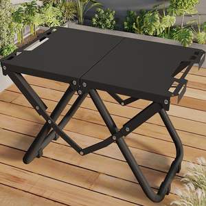 Mesa plegable para exteriores, rectangular, de aluminio, ligera, portátil, para picnics y camping - Product Image 1