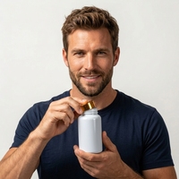Bouteille de capsule pharmaceutique en plastique PET vert 150ml 225ml 275ml bouchon à vis de flacon de médicament pour la sérigraphie de pilules liquides en poudre