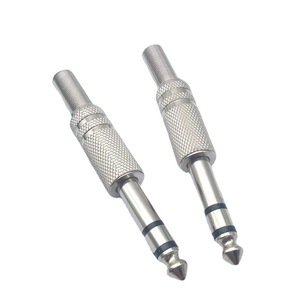 Adattatore Audio a spina maschio Stereo 6.5mm in nichel - Product Image 2