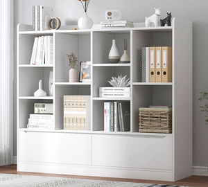 Étagère à livres en bois moderne en MDF pour salon, couleur personnalisable, meubles pour la maison, pour l'école et autres usages, ZY100, étagère à livres ZY100 - Product Image 2