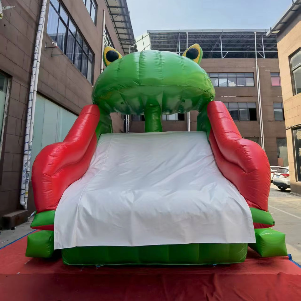 Cartoon Frog PVC Inflatable Bouncy Castle with Slide Outdoor Kids ...