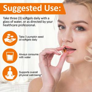 Acentiallabs Suplemento Natural Cápsulas Macias de Abóbora Cápsulas Naturais Veganas de Óleo de Semente de Abóbora para Saúde Capilar - Product Image 6