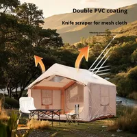 Tente automatique pliable en bambou Pengyuan, pour 4 à 6 personnes, portable, sans assemblage requis, résistante à l'eau, moderne, pour l'extérieur