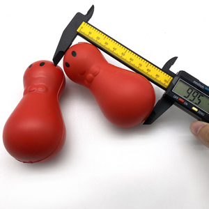 Pallina Antistress Personalizzata in PU Rossa con Logo, Giocattolo Promozionale per Bambini con Magnete - Product Image 5