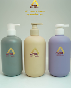 ขวดพลาสติกทรงกลม HDPE 500มล. สำหรับแชมพูโลชั่นน้ำยาทำความสะอาดผิวหน้าโลโก้ตามสั่ง - Product Image 2