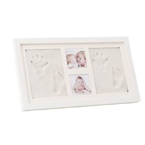 Kit de cadre photo pour empreintes de pieds de bébé nouveau-né, décoration de la maison, imperméable, pin de Nouvelle-Zélande, argile, <span class=keywords><strong>empreinte</strong></span> de main, certifié EN71-3 - Product Image 1