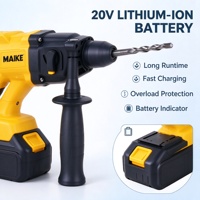 Marteau perforateur rotatif sans fil 21V - Alimenté par batterie rechargeable