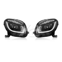 Mise à niveau de l'éclairage de voiture LED à lentille bifocale Gypsophile Style Phare avant Assemblage pour Smart 453 W451 W452 2015-2019