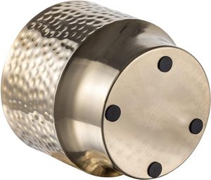 Modern Hammered <strong>Brass</strong> Tone Metal Planter <strong>Pots</strong> Decorative Flower <strong>Pot</strong> Plant Container Centerpiece - Product Image 6