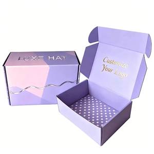En stock, prix compétitif, boîtes d'expédition personnalisées pour bougies de vernis à ongles, logo personnalisé, lavande, violet - Product Image 1