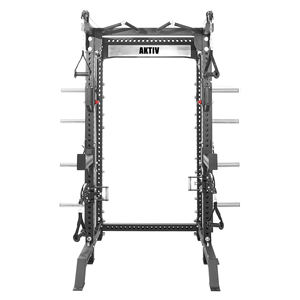 AKTIV Support <span class=keywords><strong>de</strong></span> <span class=keywords><strong>musculation</strong></span> Supports <span class=keywords><strong>de</strong></span> squat <span class=keywords><strong>Barre</strong></span> <span class=keywords><strong>de</strong></span> traction Support d'exercice Squat Rack Bench Curl Weight Stand Power Rack Home Gym Fitness - Product Image 2