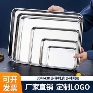 304 Stainless Steel <b>Square</b> Baking Pan Flat Bottom Commercial Grade Dishwasher Safe For Hotel Food And Household Use - Product Image 4