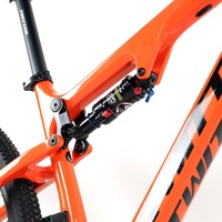 Vélo de montagne tout-terrain à suspension souple, cadre en fibre de carbone 27,5 pouces, 12 vitesses, en promotion