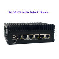 Akıllı Ofis IoT Segmentasyon Cihazı 6x2.5GbE I226-V Intel Celeron J6412 Edge Mini Bilgisayar PfSense OPNsense VLAN VPN Ağ Geçidi