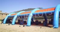 Champ gonflable scellé par air de filet de Paintball d'arène gonflable de Paintball pour des jeux de Paintball