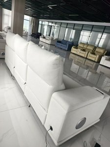 <span class=keywords><strong>Canapé</strong></span> <span class=keywords><strong>électrique</strong></span> blanc GALAXY de haute qualité PUZE DB003 2840*940*1000 mm avec siège relevable, rangement, accoudoir, chargeur <span class=keywords><strong>sans</strong></span> <span class=keywords><strong>fil</strong></span>, haut-parleur - Product Image 4