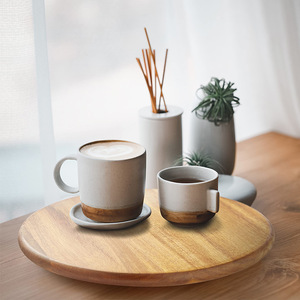 Étagère à épices rotative à un seul niveau, support de rangement rotatif en bois d'acacia pour la <span class=keywords><strong>cuisine</strong></span>, <span class=keywords><strong>plateau</strong></span> <span class=keywords><strong>tournant</strong></span> en bois pour épices - Product Image 4