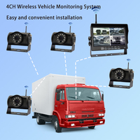 Caméra de recul sans fil HD 1080P 2.4G à vision nocturne Moniteur IPS 7 'Fonction GPS Aide à la marche arrière de 1 an pour camions, autobus et camping-cars