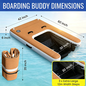 Plateforme flottante gonflable en PVC Dropstitch pour sports nautiques de haute qualité pour toute la famille - Product Image 2