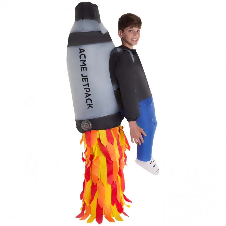 Amazing Rocket inflatable cosplay costume kids for sale/cosplay/party, rocket costume realistic