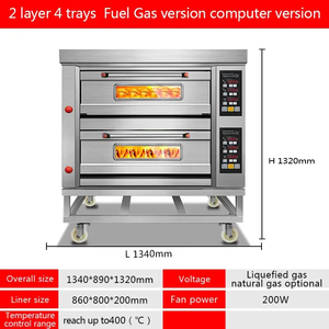 Sıcak satış pişirme fırını elektrikli ticari ekmek ekmek fırını otomatik 1/2/ 3 paslanmaz çelik sağlanan pişirme ekipmanları - Product Image 5
