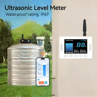 Système de surveillance sans contact du niveau d'eau par capteur ultrasonique intelligent Tuya Wifi avec alarme et indicateur de niveau pour réservoir