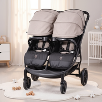 Kidilo LB100 Landau double léger pour bébés jumeaux Vente en gros d'usine Poussettes pour enfants