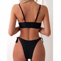 Ensemble bikini deux pièces à volants pour femmes, imprimé animal, string, sexy, costume brésilien, fournisseur de maillots de bain personnalisés, vente en gros, 2025