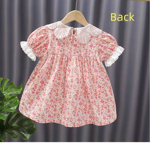 Exfacory Price vestiti Casual per bambine e bambine vestito Smocked 1-6 anni per bambini Girs abiti estivi a maniche corte - Product Image 4