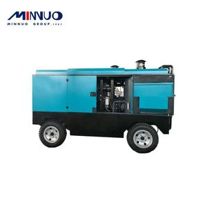 เครื่องเจาะบ่อน้ำเครื่องอัดอากาศแบบสกรูดีเซลคู่แบบลากได้ - Product Image 5