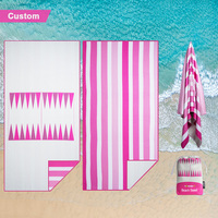 Serviette de plage gaufrée surdimensionnée de qualité supérieure, séchage rapide, résistante au sable, en microfibre, idéale pour le surf – Vente directe usine
