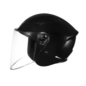 Мужской мотоциклетный полушлем с открытым типом, аксессуары, Женский Классический мотоциклетный шлем