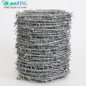 Alambre de púas galvanizado en caliente de 25 kg para protección de áreas de cercado, precio al por mayor, doble torsión - Product Image 1