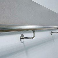 Supports de main courante réglables en acier inoxydable 304, supports de colonne verticaux de type au sol, supports de main courante pour escalier