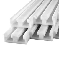 Rail de glissière linéaire en UHMWPE anti-corrosion, résistance à la traction 42MPa, rail de guidage linéaire en plastique UHMWPE, fourni par l'usine